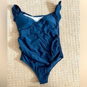 PinkBlush dark blue maternity swimsuit